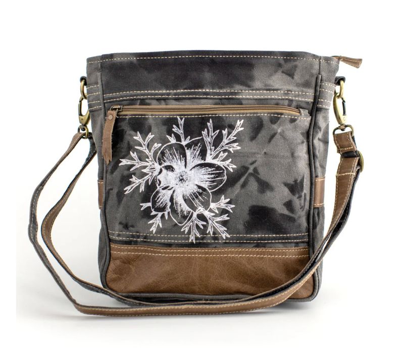 Pasque Flower - Medium Canvas Sling W/ Carry