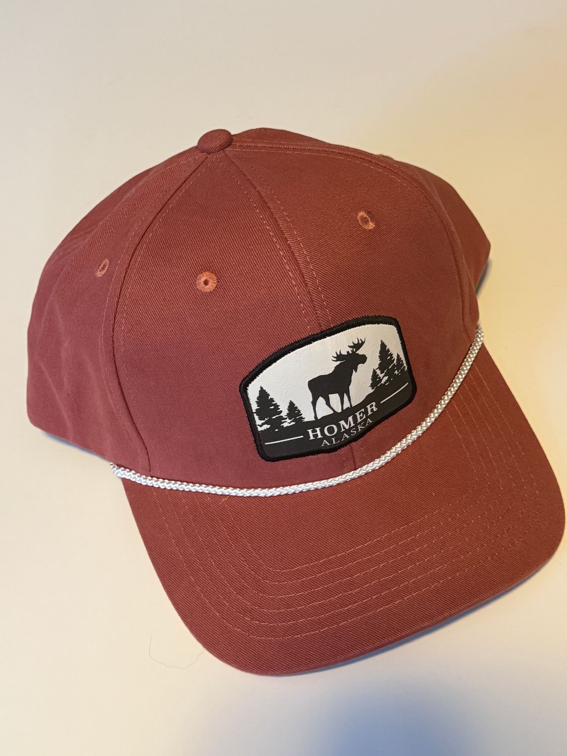 Moose &amp; Trees Patch Hat , Color: OC602 Lake Red