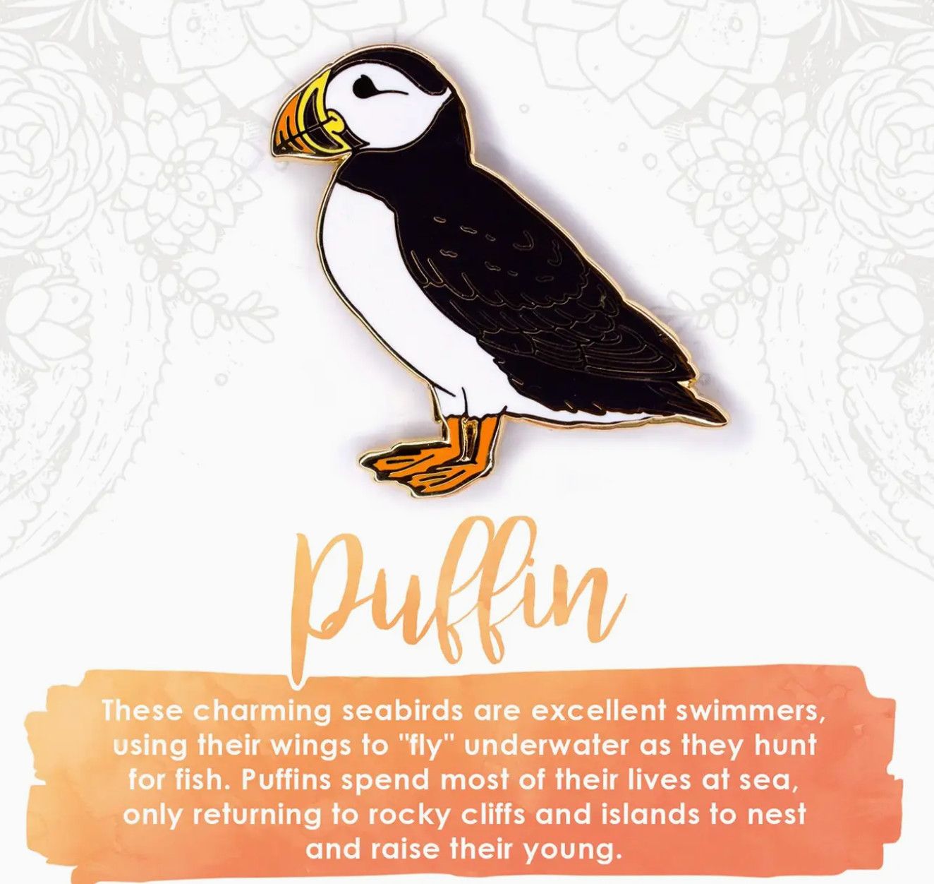 Botanical Bright Pin, Color: Puffin