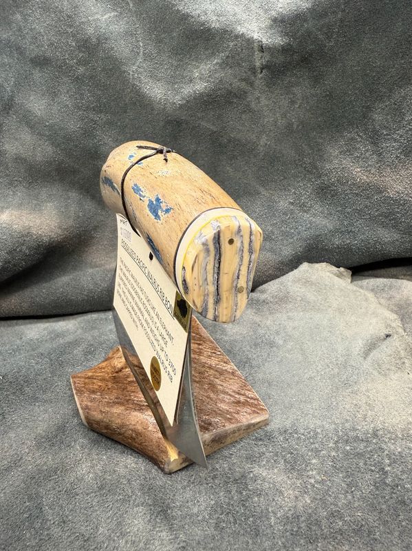 Walrus Rib Bone Ulu (With Mammoth Tooth)