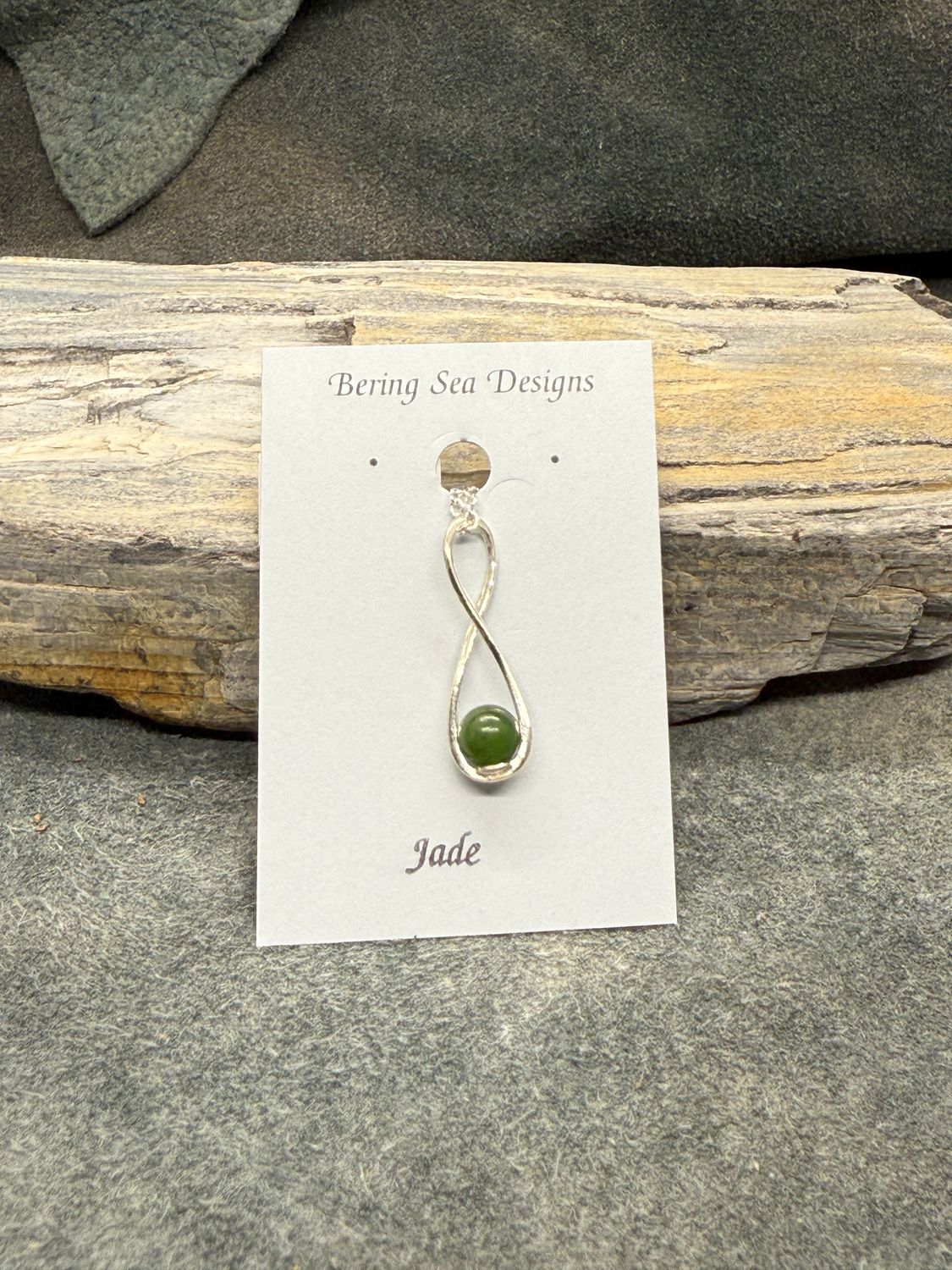 Jade Infinity Pendant