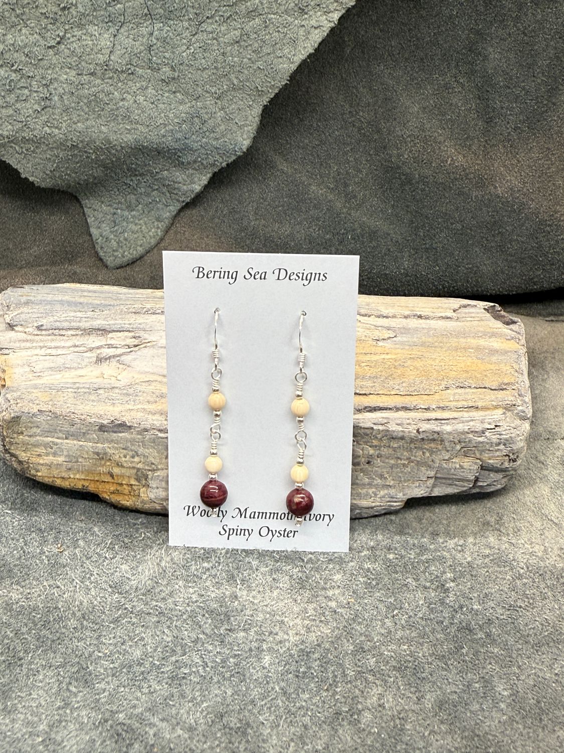 5mm Spiny Oyster Triple Bead Drop