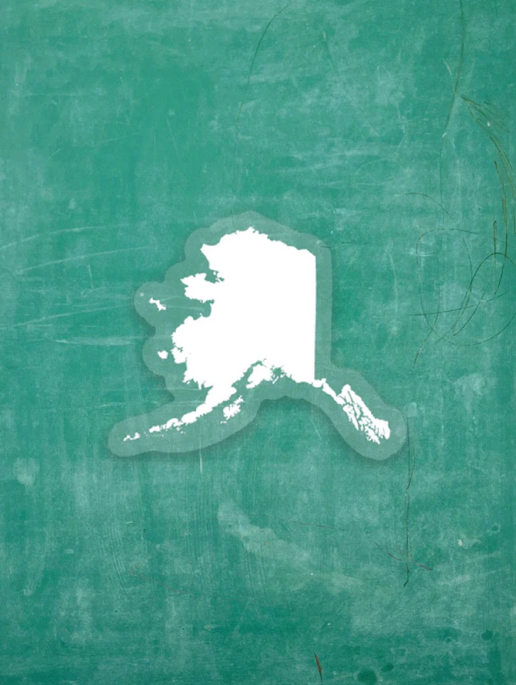 Tiny Viny Sticker Alaska Clear