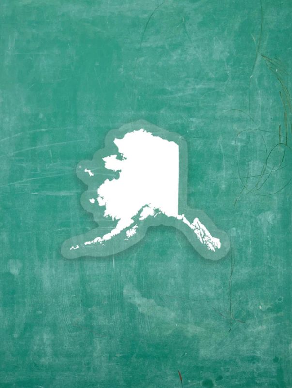 Tiny Viny Sticker Alaska Clear