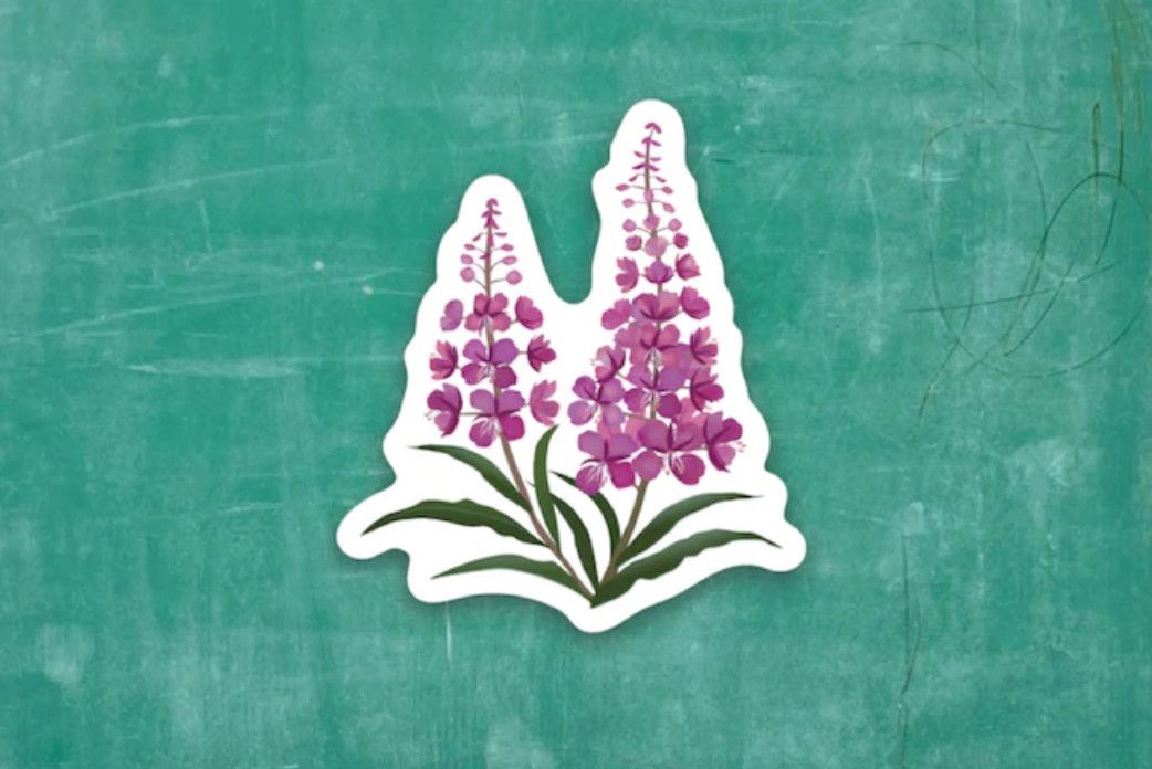 Tiny Viny Sticker Fireweed