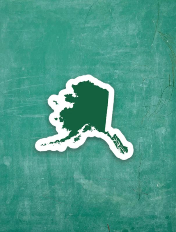 Tiny Viny Sticker Alaska Green