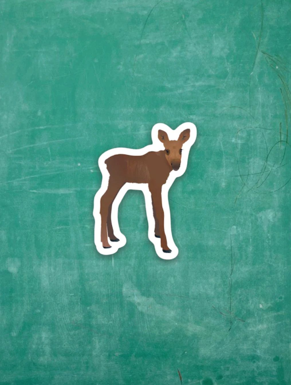 Tiny Viny Sticker Moose Calf