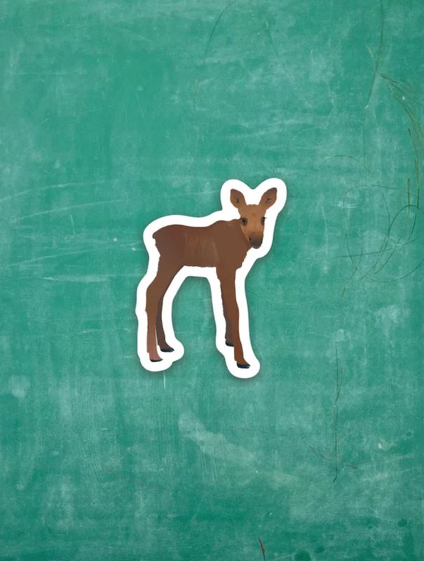Tiny Viny Sticker Moose Calf