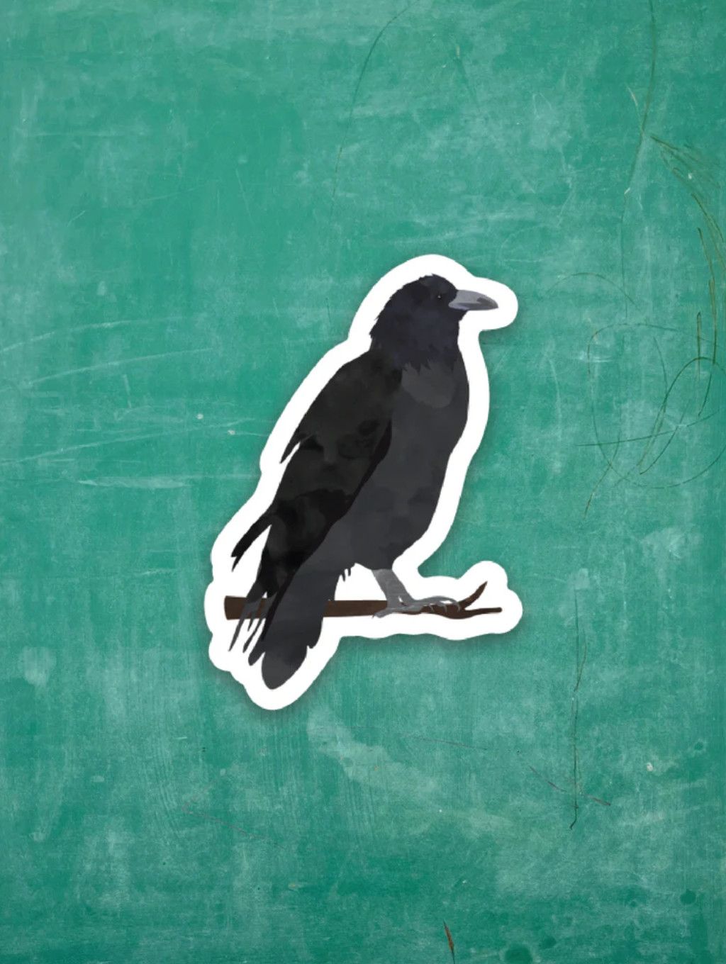 Tiny Viny Sticker Raven