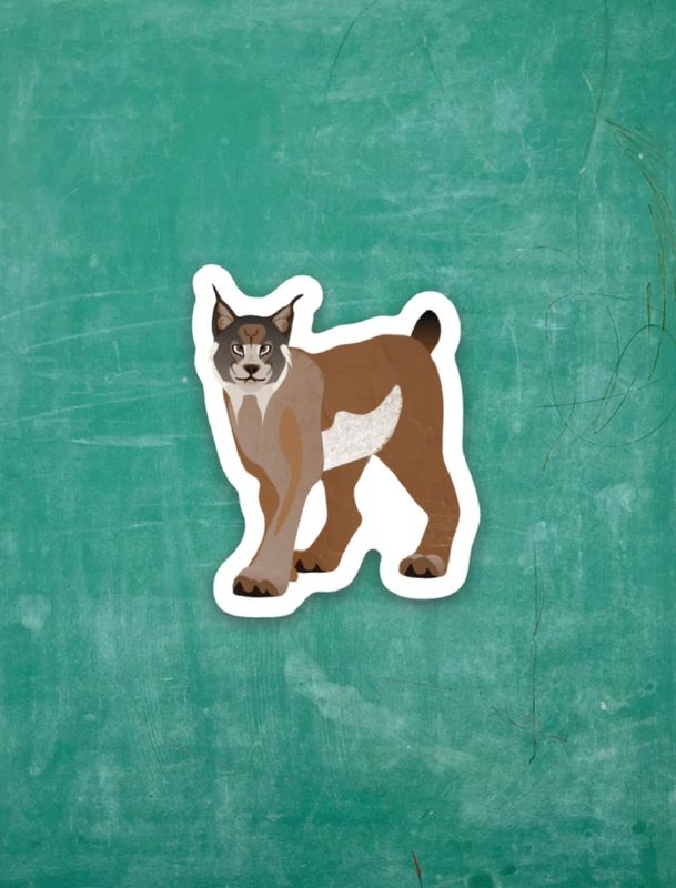Tiny Viny Sticker Lynx