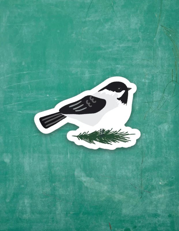 Tiny Viny Sticker Chickadee