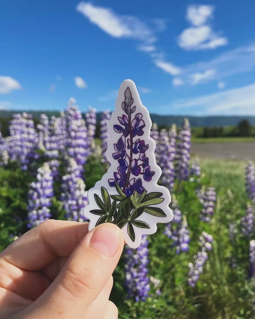 Lauren Simpson Stickers Lupine