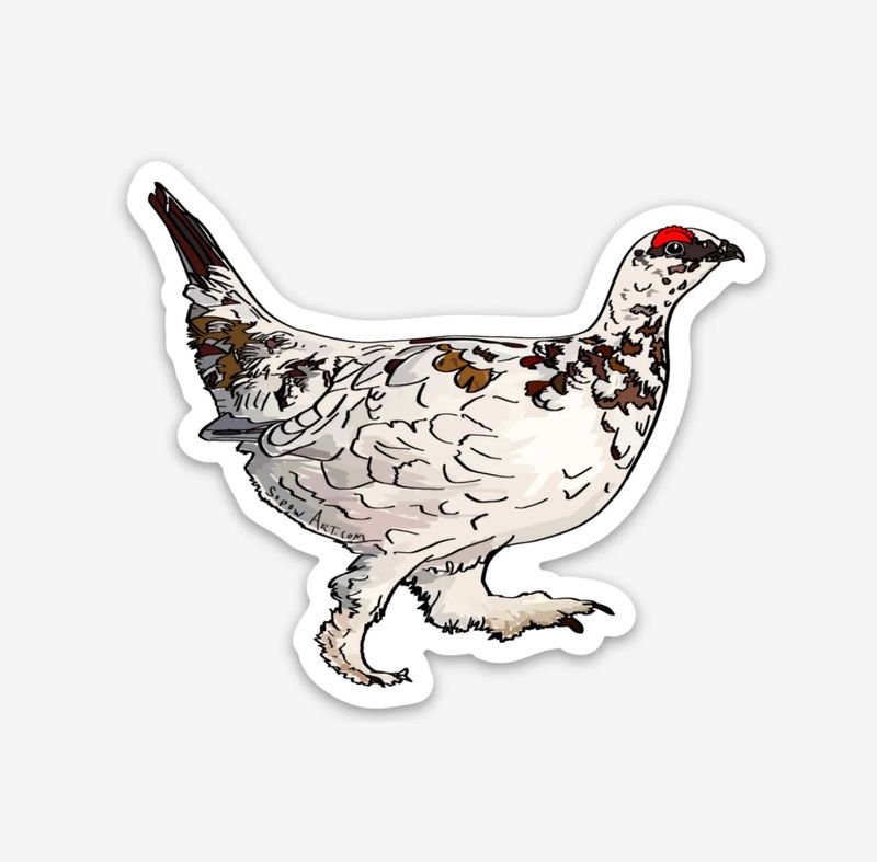 Sopow Art Stickers Ptarmigan