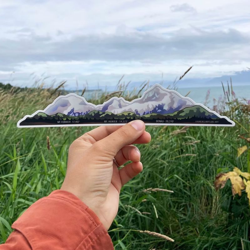 Lauren Simpson Stickers Alaska Range