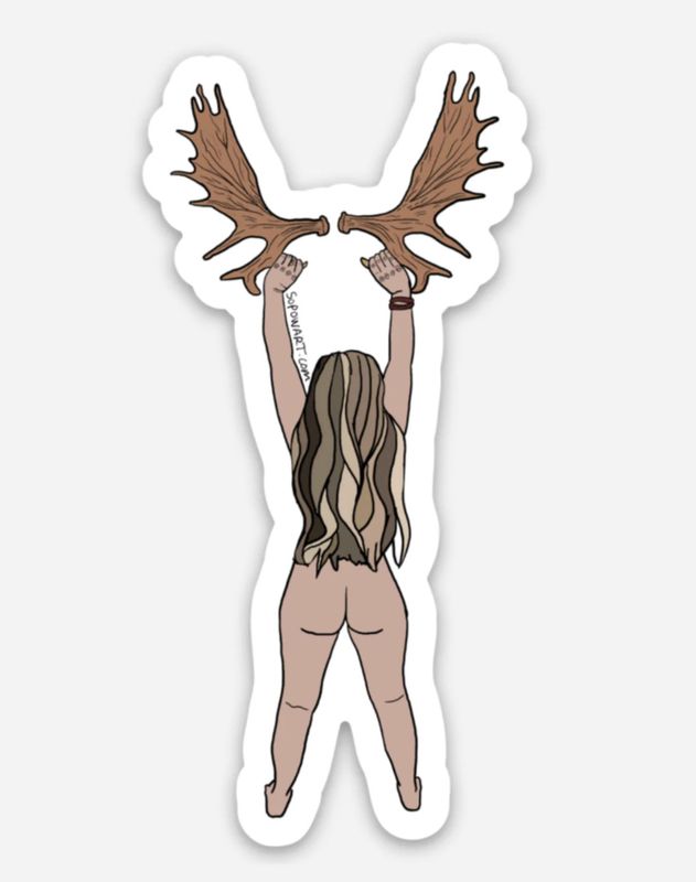 Sopow Art Stickers Naked Lady