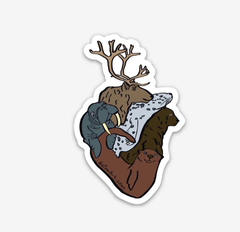 Sopow Art Stickers Heart of AK