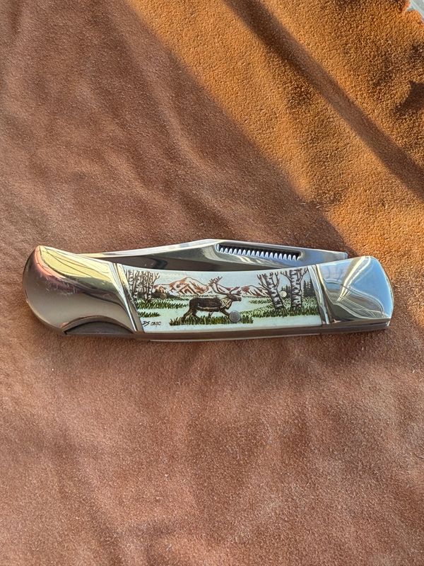 3.75" Lock Back (Color) KN192C Caribou