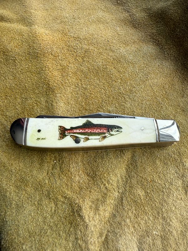 3.5" Double Blade Trapper (Color) (KN100C) Rainbow Trout