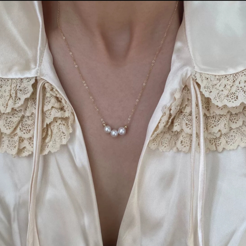Collar de 3 Perlas