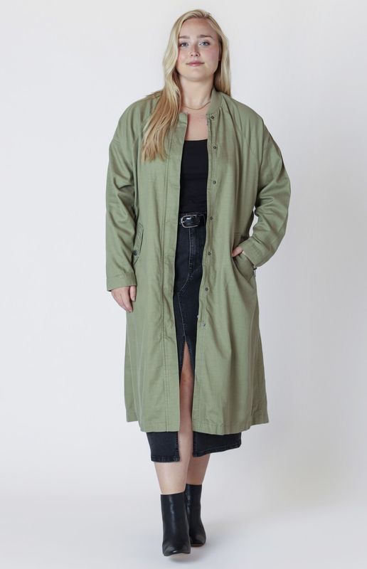 Longline Drapey Bomber Jacket