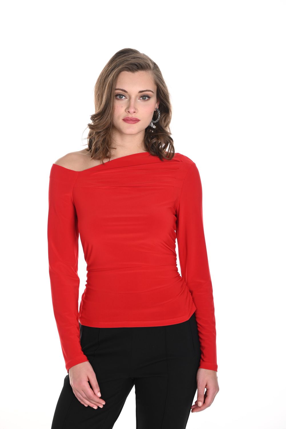 Off the Shoulder Long Sleeve Blouse