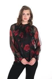 Rose Print Blouse