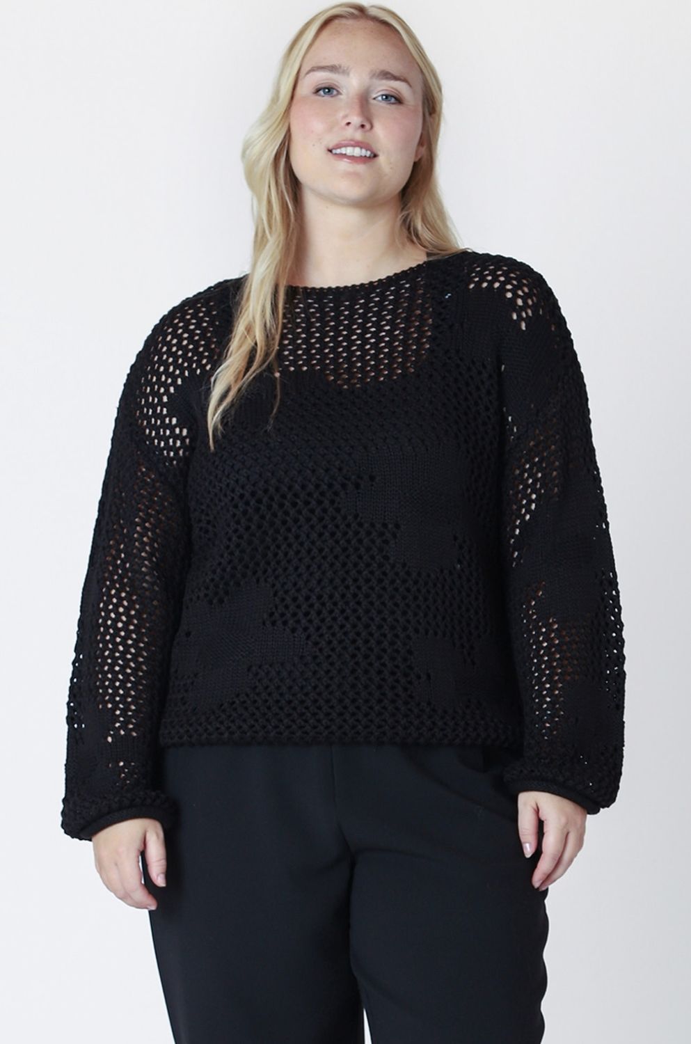 Floral Crochet Sweater