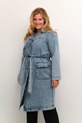 KCsina Denim Trenchcoat