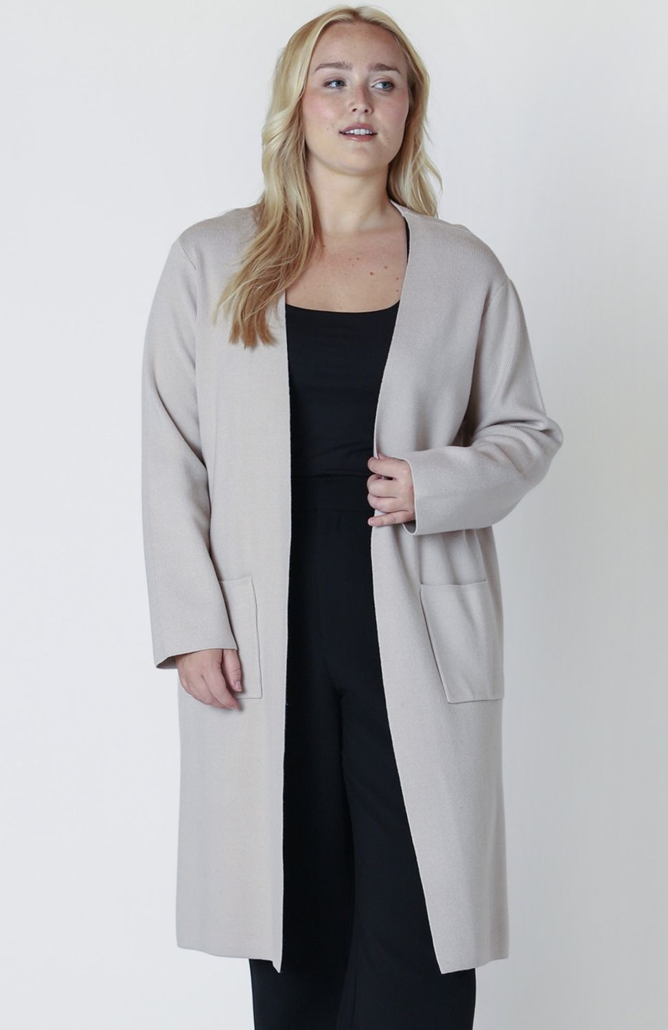 Longline Open Cardigan