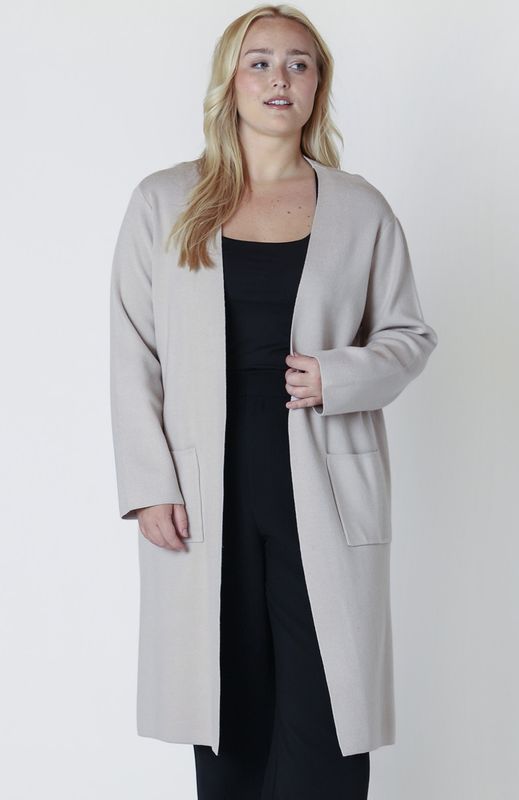 Longline Open Cardigan