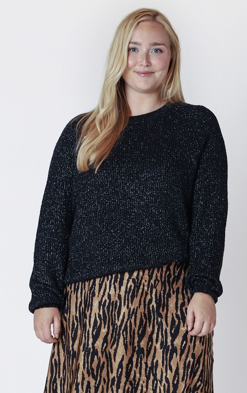 Oversized Shimmer Top