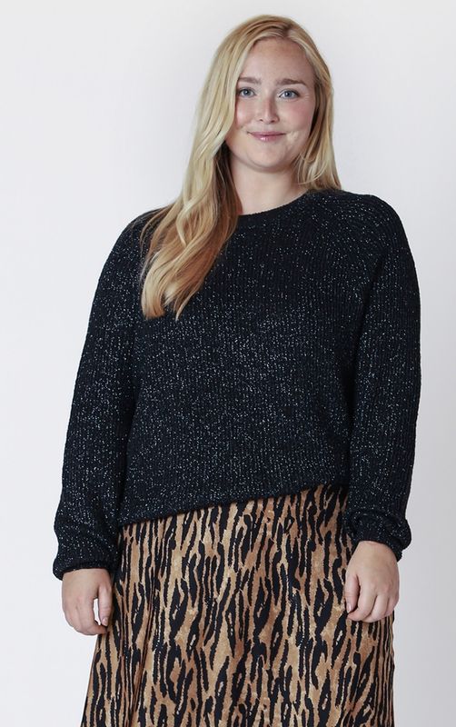 Oversized Shimmer Top