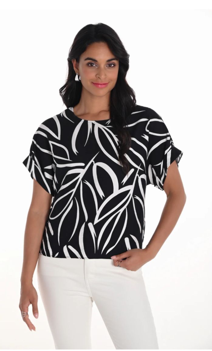Leaf Print Top