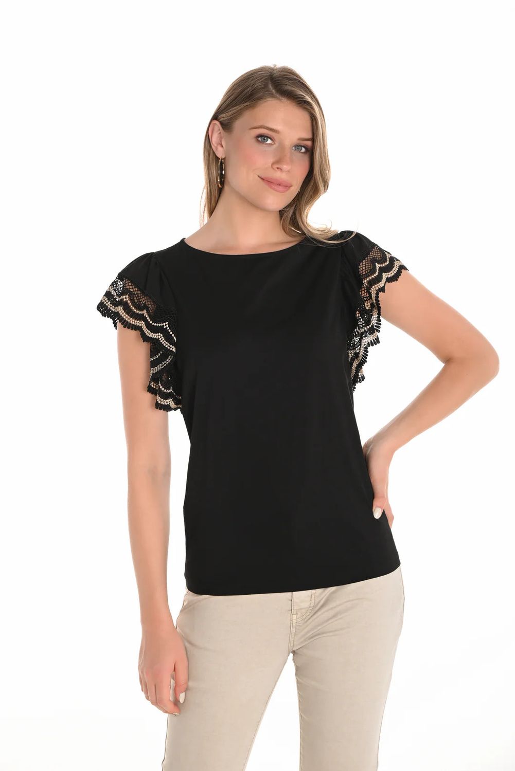 Ruffle Knit Tee