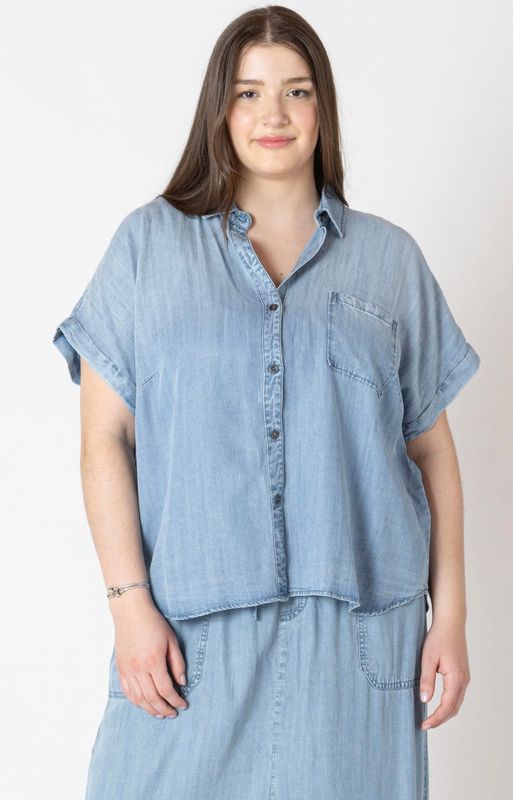 Short Sleeve Denim Shirt