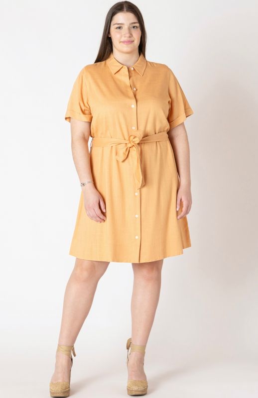 Belted Mini Shirt Dress
