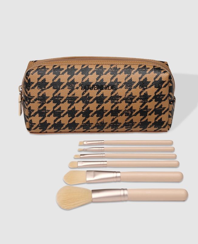 Brianna Makeup Bag with Brush Set