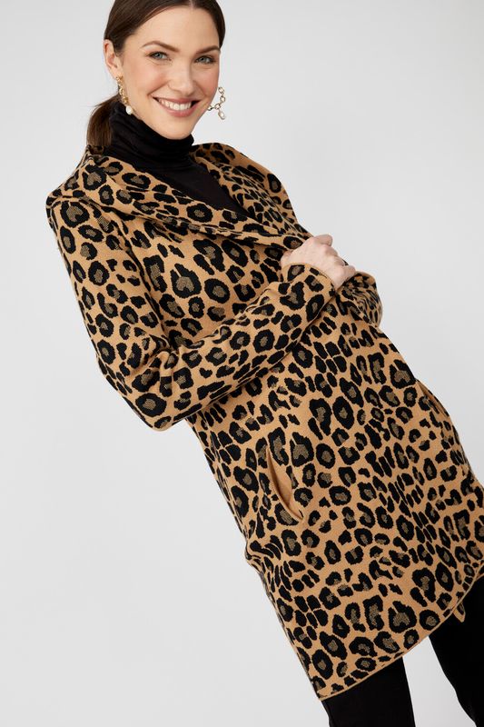 Knit Cheetah Cardigan