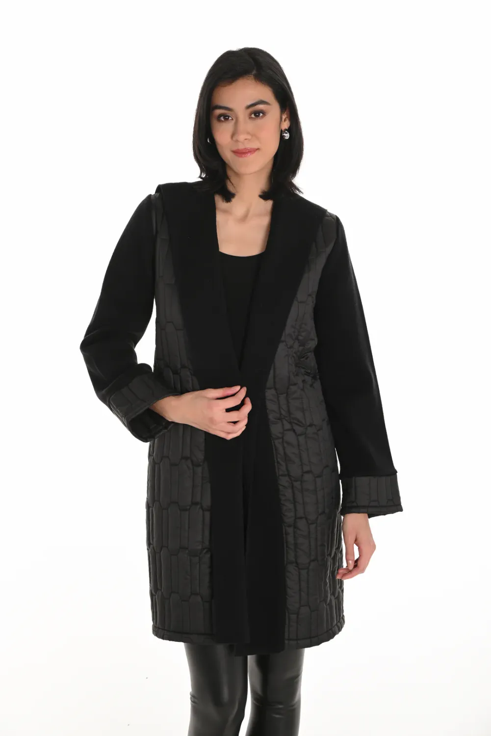 Open Front Hooded Jacket