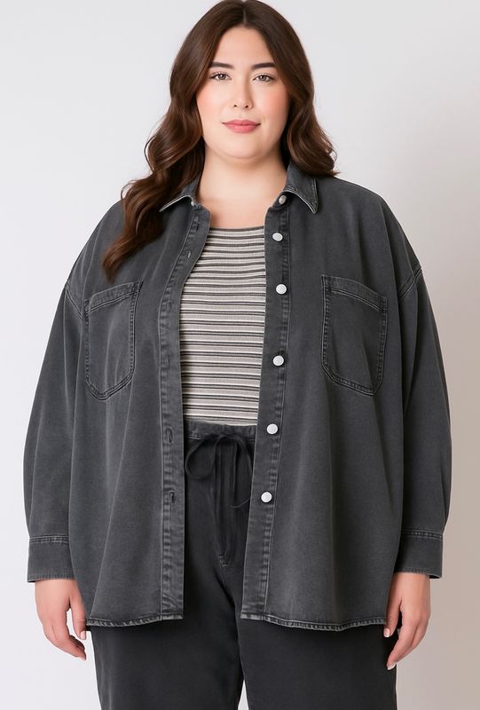 Knit Denim Jacket