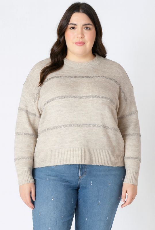 Sequin Stripe Sweater