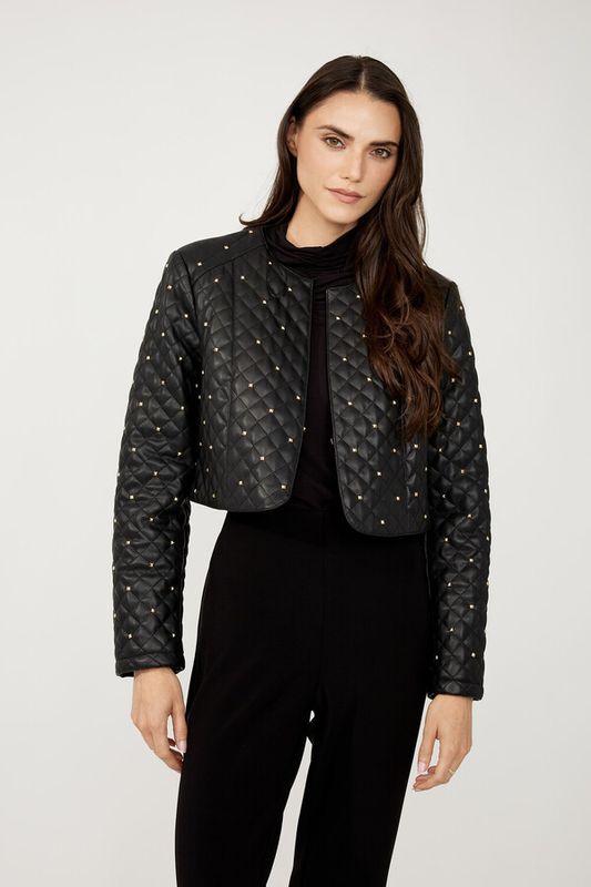 Open Front Studded Jacket