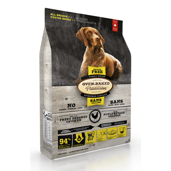 Oven Baked Tradition All Breeds All Life Stages Grain Free Chicken Dog 5lb
