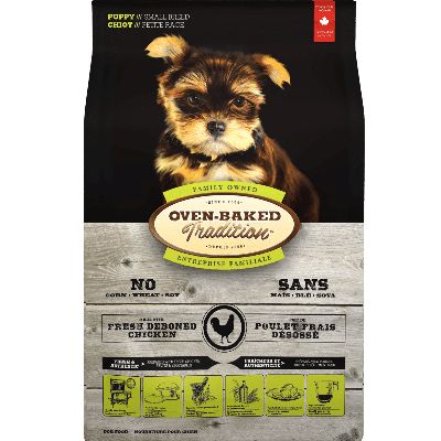 Oven Baked Tradition Dog Food  Puppy Chicken 5 lb Small Breed