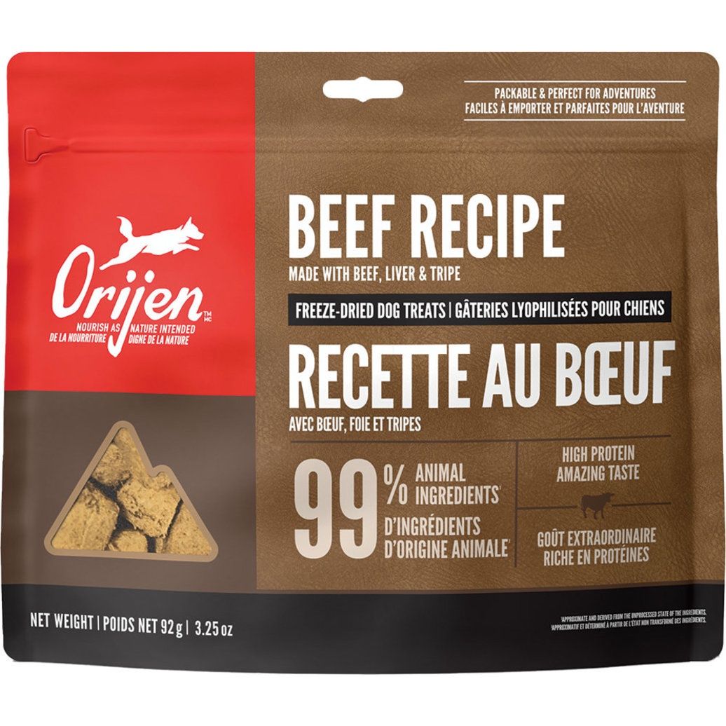 ORIJEN Ranch-Raised Beef Freeze-Dried Dog Treats 92g