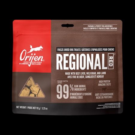 ORIJEN Regional Red Freeze-Dried Dog Treats 92g