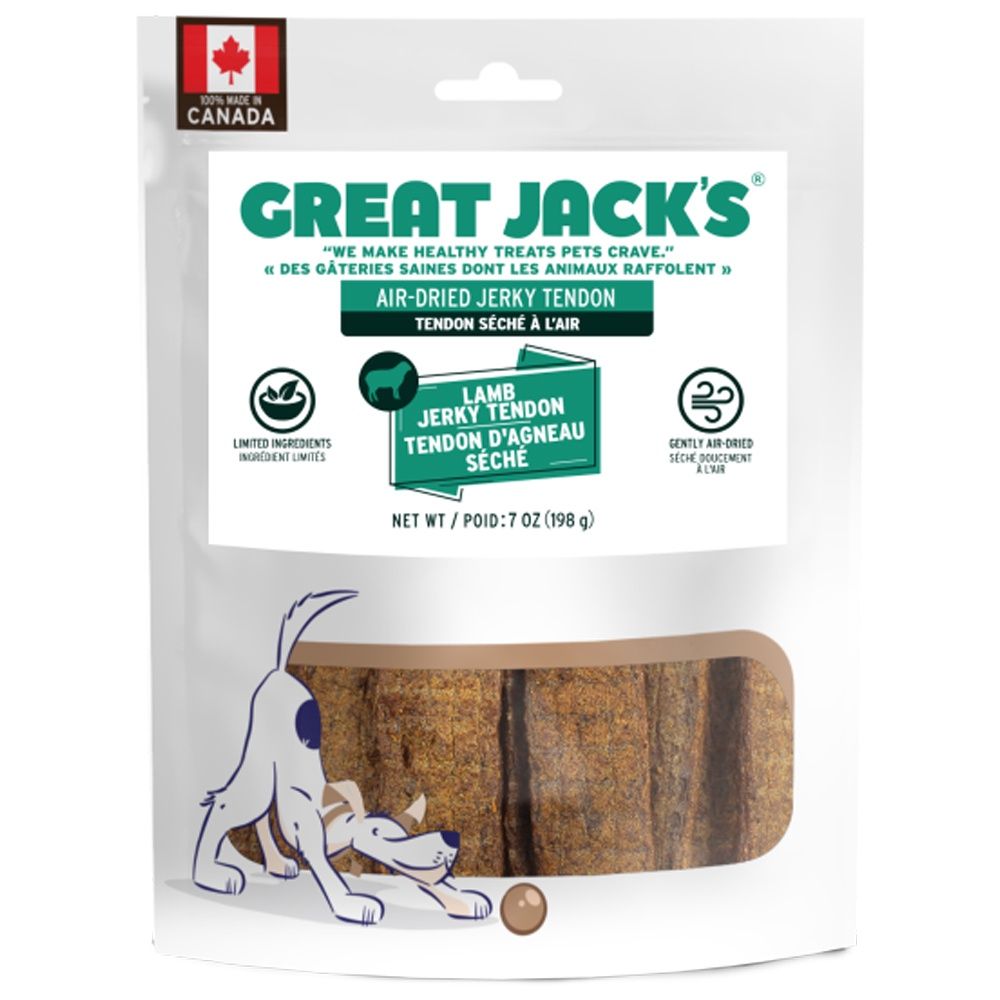 Great Jack&#39;s - Air Dried Jerky Tendons - Lamb