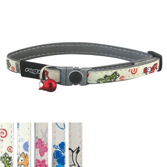 GlowCat Safety Release Collar Blue Floral