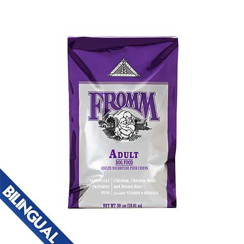 Fromm classics adult dog food chicken &amp; brown Rice 30lbs