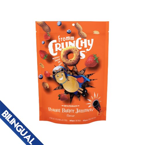 Fromm® Crunchy O&#39;s® Pnut Butter Jammers™ Multigrain Dog Trts 26 oz